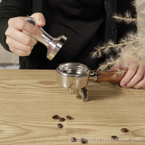 Prensagem de pó de café em aço inoxidável Barista personalizada